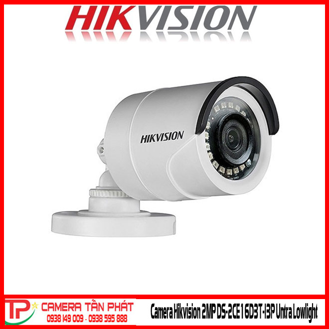 Camera Hikvision 2Mp Ds-2Ce16D3T-I3P Untra Lowlight