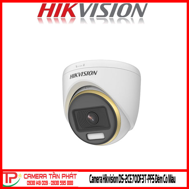 Camera Hikvision Ds-2Ce70Df3T-Pfs Đêm Có Màu