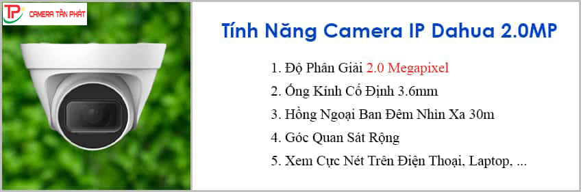 Lắp đặt trọn bộ 6 camera IP giám sát 2.0MP Dahua