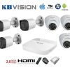 Lắp đặt trọn bộ 10 camera giám sát 1.0MP Kbvision