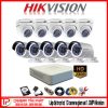 Lắp Đặt Trọn Bộ 10 Camera Giám Sát 1.0Mp Hikvision