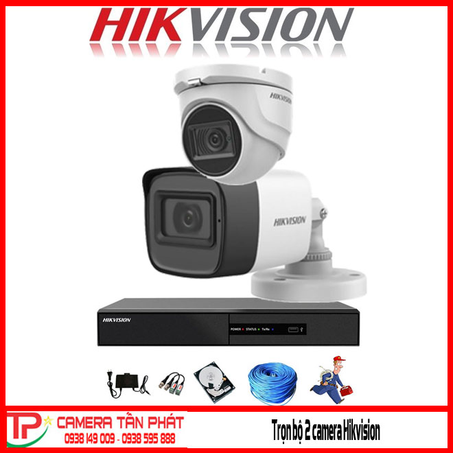 Trọn Bộ 2 Camera Hikvision