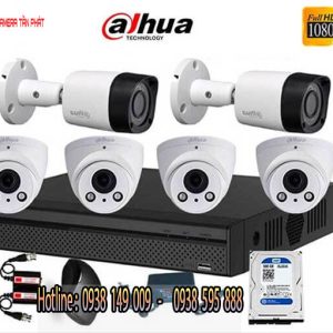 Lắp đặt trọn bộ 4 camera giám sát 4.0MP Dahua