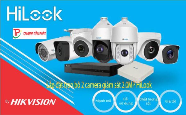 Lắp đặt trọn bộ 3 camera giám sát 2.0MP HiLook