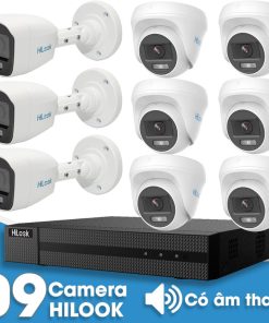 Lắp đặt trọn bộ 9 camera giám sát 2.0MP HiLook