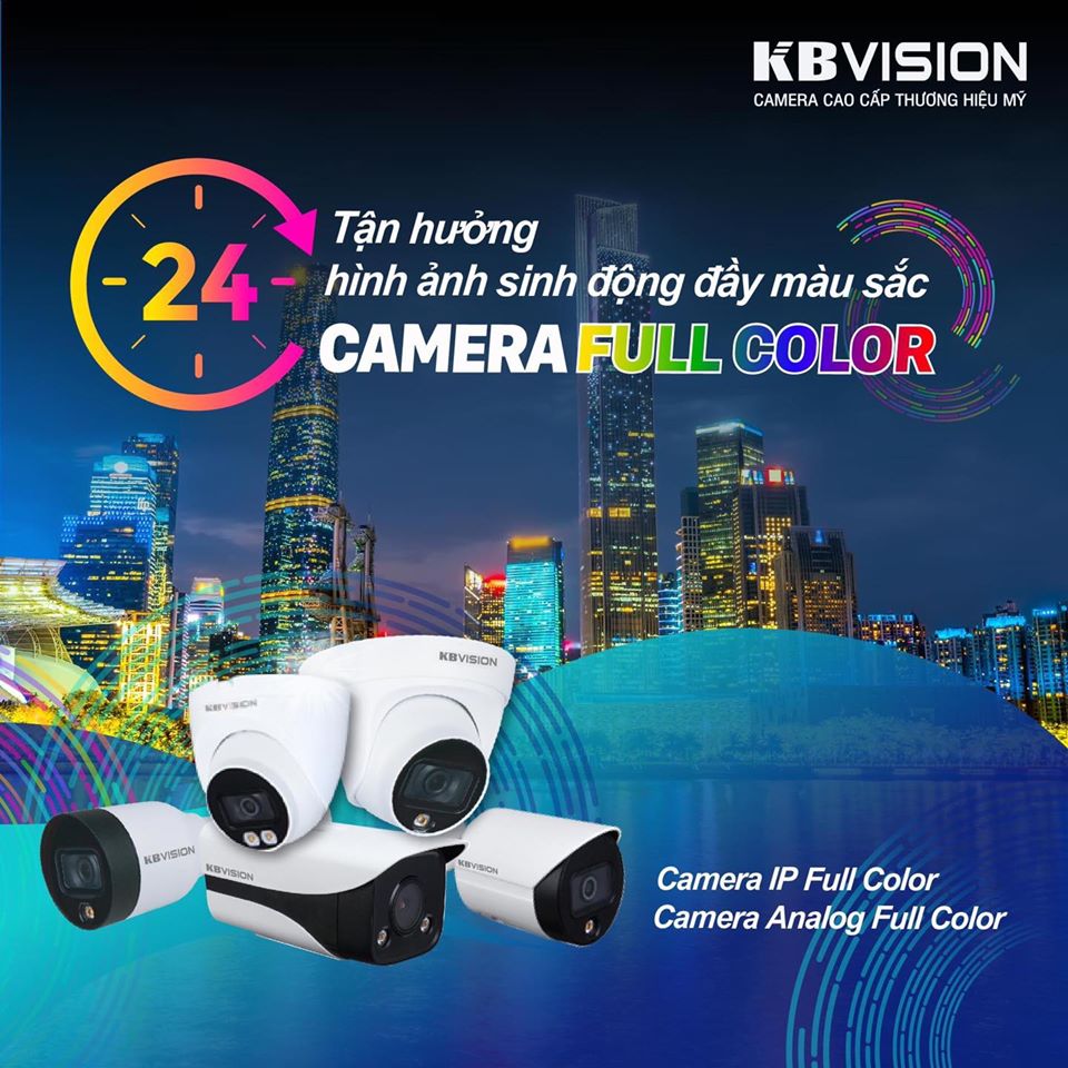 Lắp đặt trọn bộ 17 camera giám sát 1.0M Kbvision