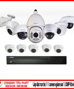 Lắp đặt trọn bộ 11 camera giám sát 1.0MP Kbvision