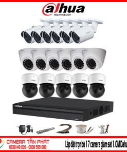 Lắp đặt trọn bộ 17 camera giám sát 1.0M Dahua