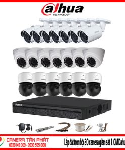 Lắp đặt trọn bộ 20 Camera giám sát 1.0M Dahua