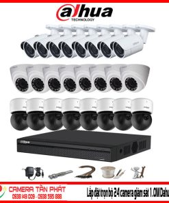 Lắp đặt trọn bộ 24 camera giám sát 1.0M Dahua