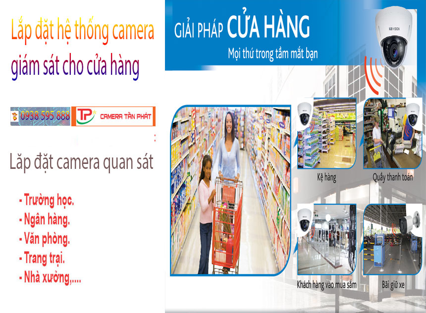 Lắp đặt camera cho cửa hàng tại Quận Bình Tân