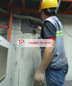 Hình ảnh thi công bào trì lắp đặt camera tại Tấn Phát