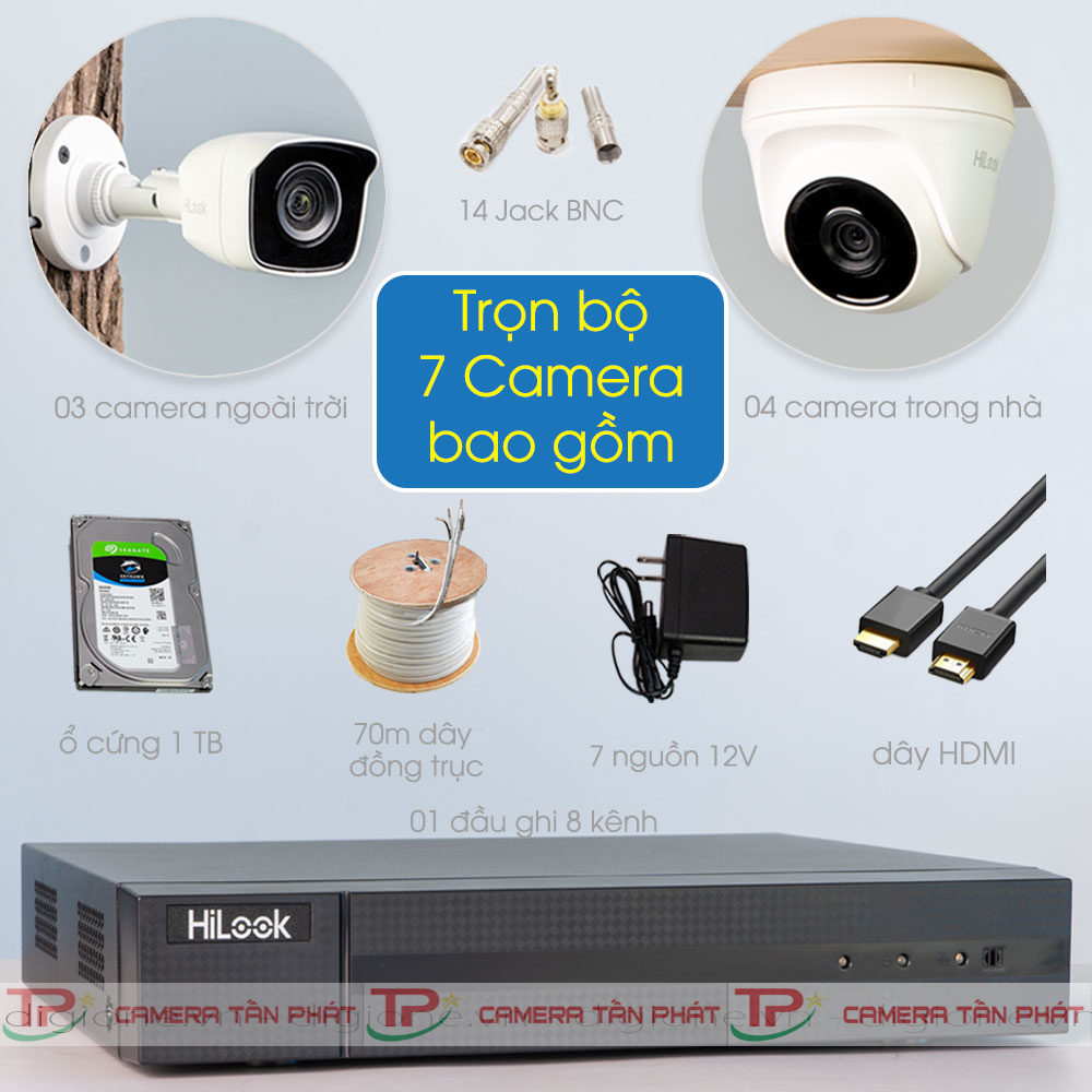 Giá bộ 7 camera