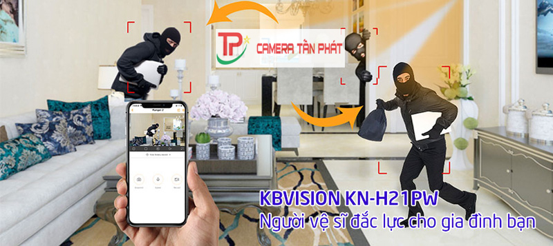 Tính năng phát hiện âm thanh của camera Wifi KBONE KN-H21PW
