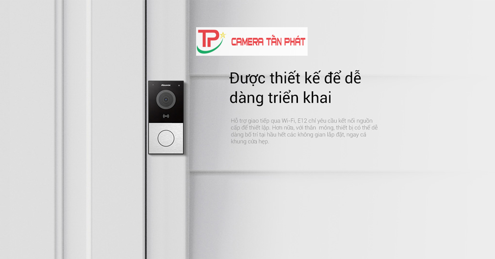 Top 3 nút bấm chuông cửa giá dưới 4 triệu đáng mua hiện nay! 2 nut bam chuong hinh ip akuvox e12w