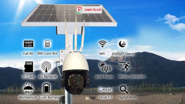 Những ưu điểm khi sử dụng camera năng lượng mặt trời 2 camera nang luong mat troi wifi