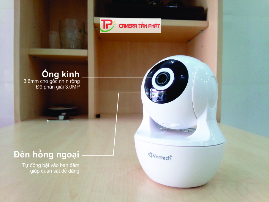 Camera IP Vantech VP-253: Mắt thần thông minh cho văn phòng 7 Camera Wifi VANTECH