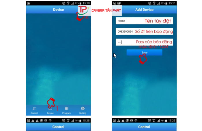 Hướng dẫn sử dụng trung tâm báo động SmartZ GP01/GP05 4 huong dan su dung trung tam bao dong smartz